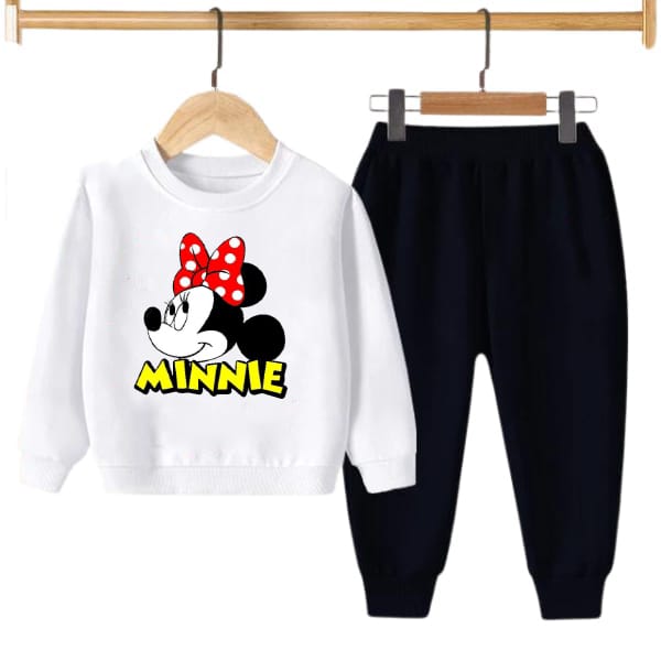 Kids Minnie Printed Sweatshirt Set