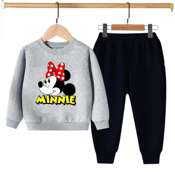 Kids Minnie Printed Sweatshirt Set