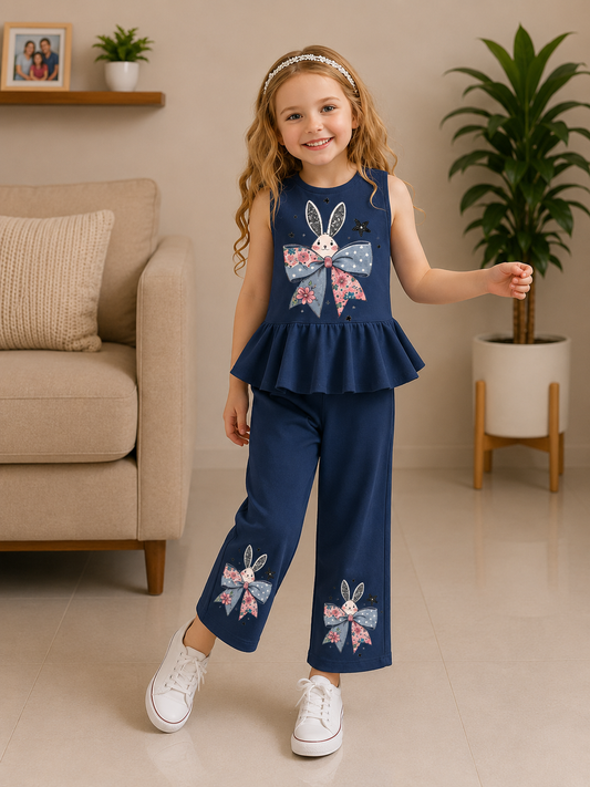 Peplum Printed Kids Wear