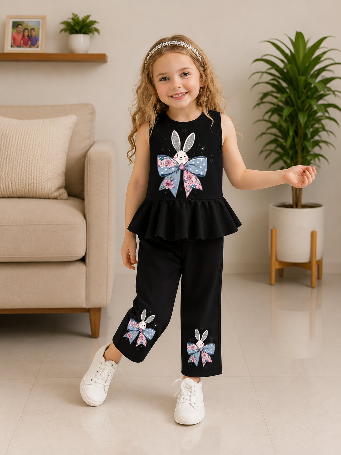Peplum Printed Kids Wear