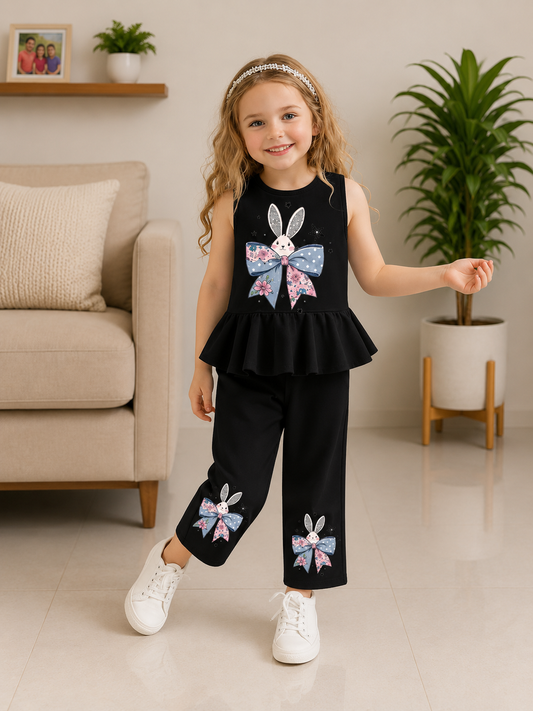 Peplum Printed Kids Wear