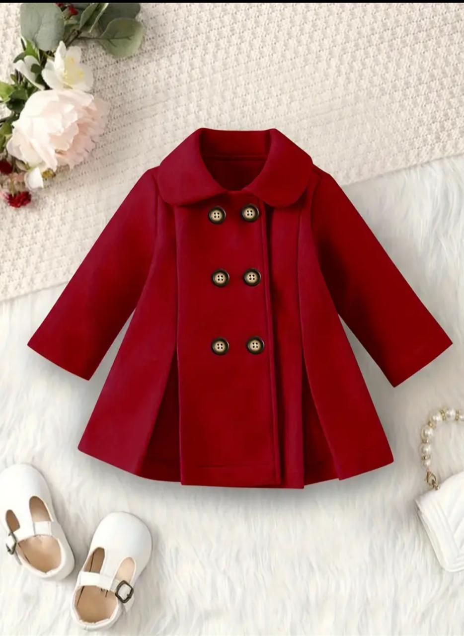 Girls Winter Double Buttons Coat Kidswear