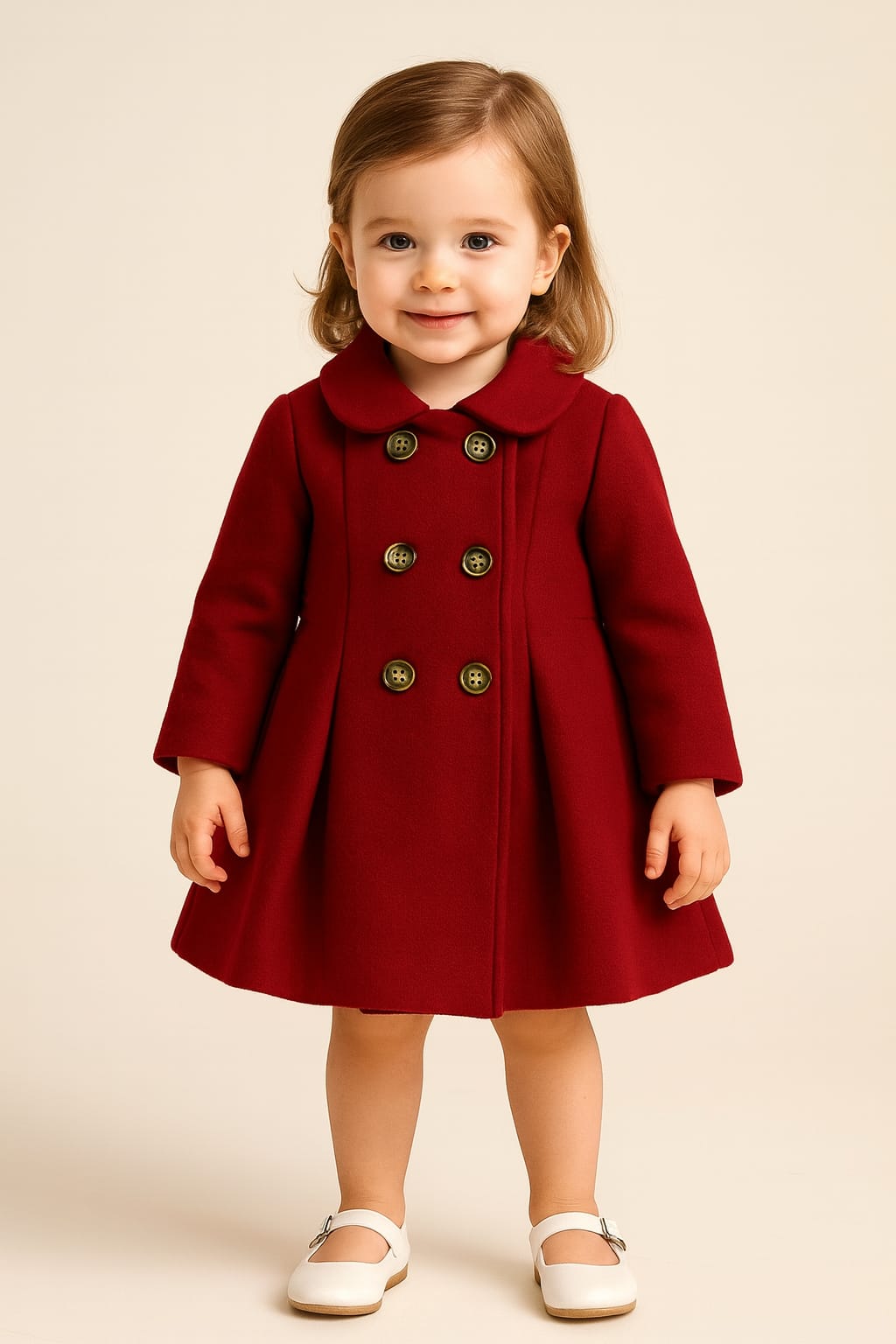 Girls Winter Double Buttons Coat Kidswear
