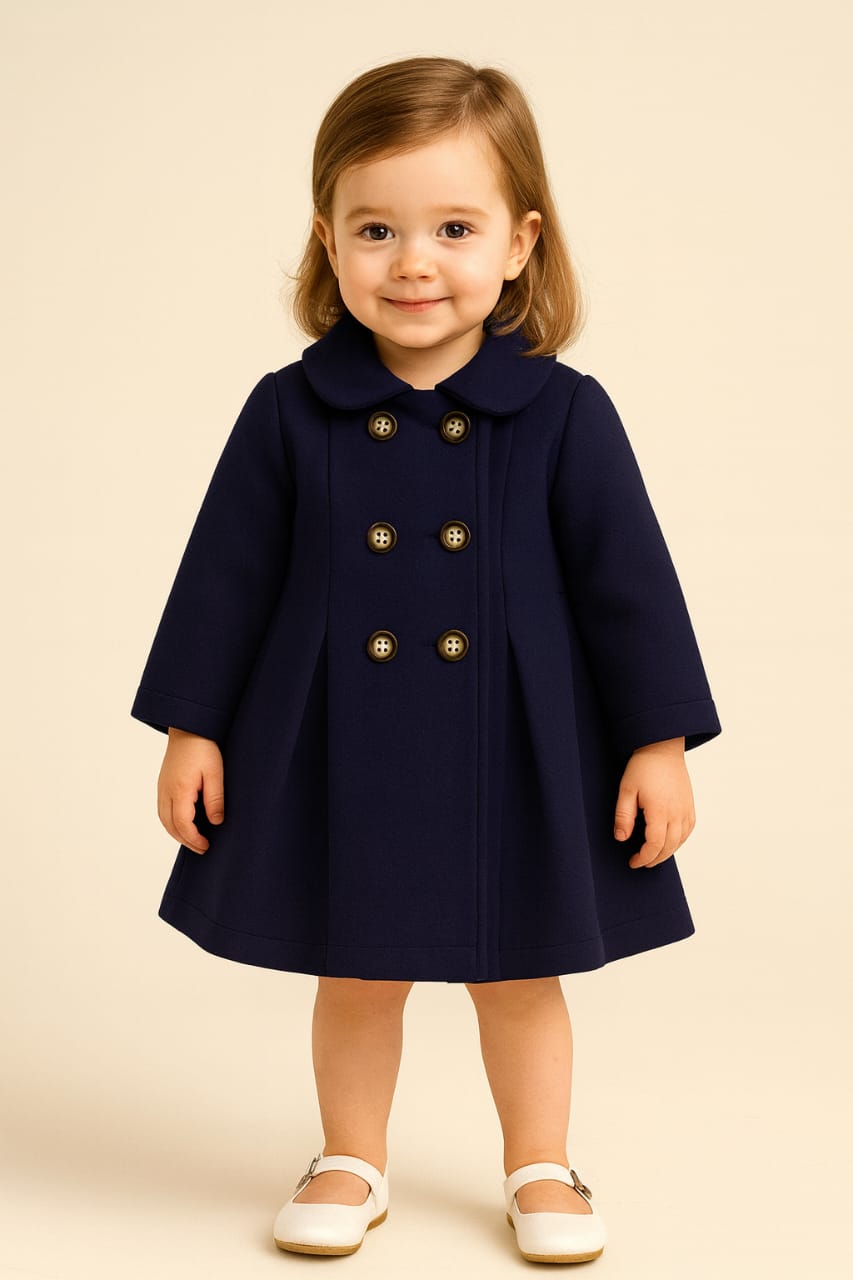 Girls Winter Double Buttons Coat Kidswear