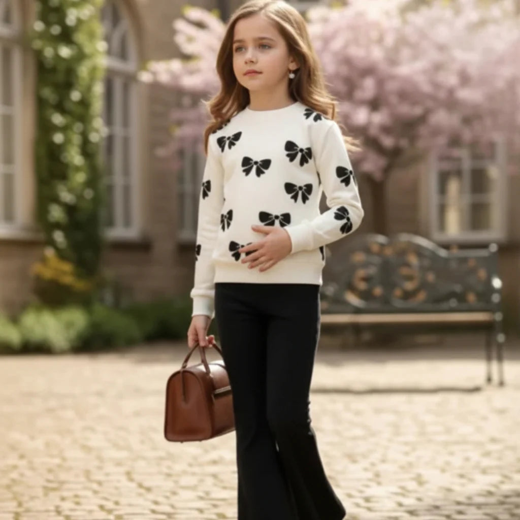 New Arrival Printed Girls Sweatshirt Set