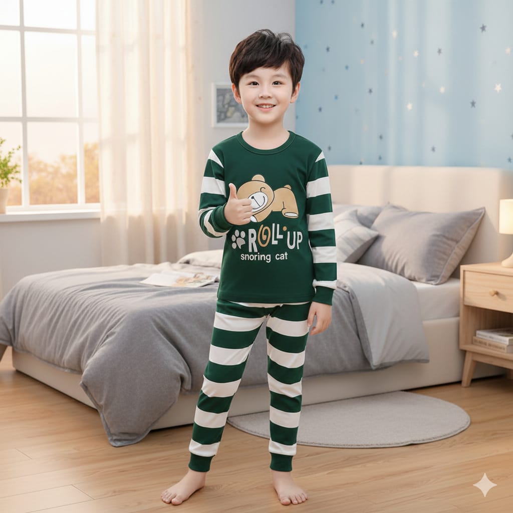 Green Rollup Kids Wear