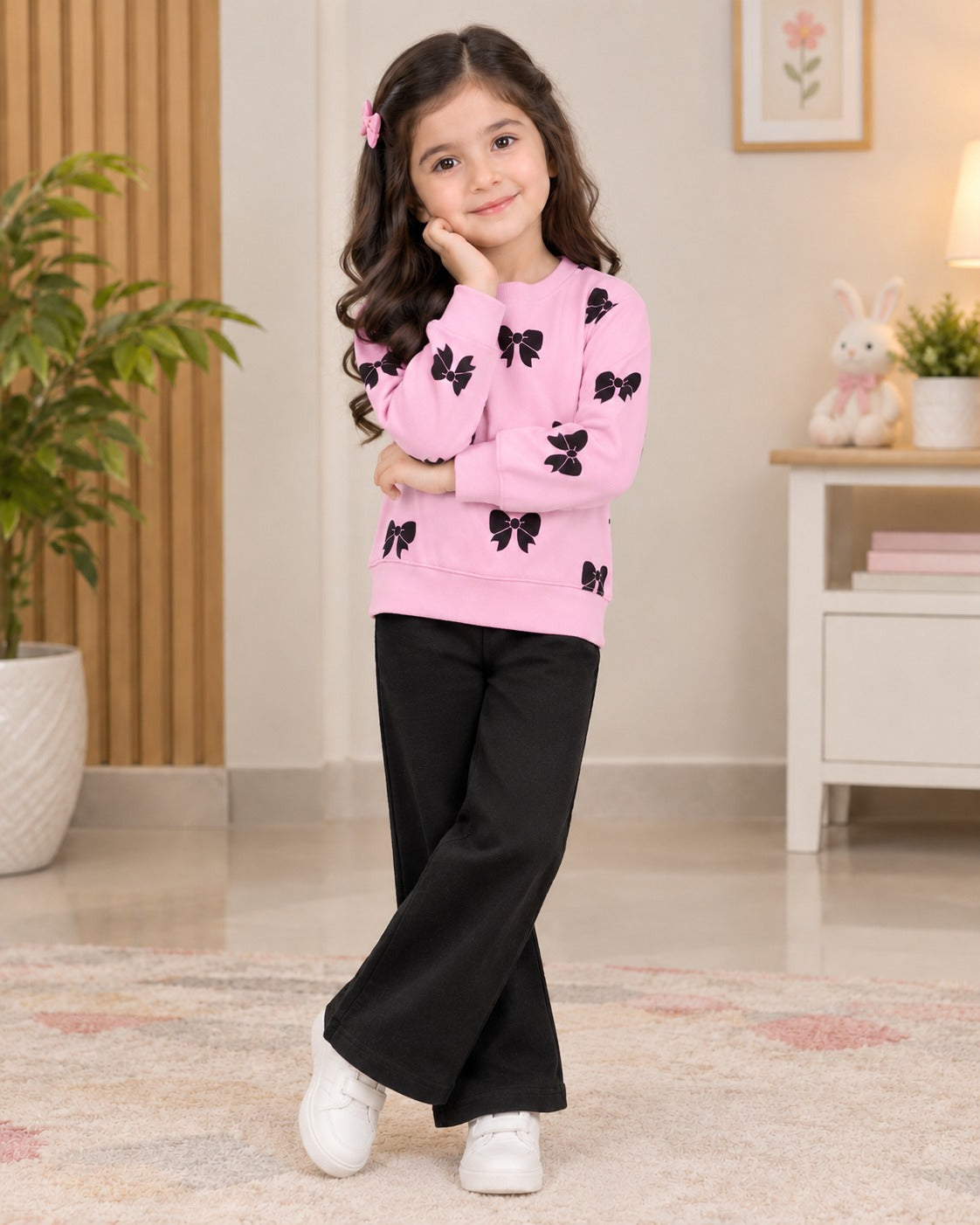 Pink Cute Urban Flutter Kidswear