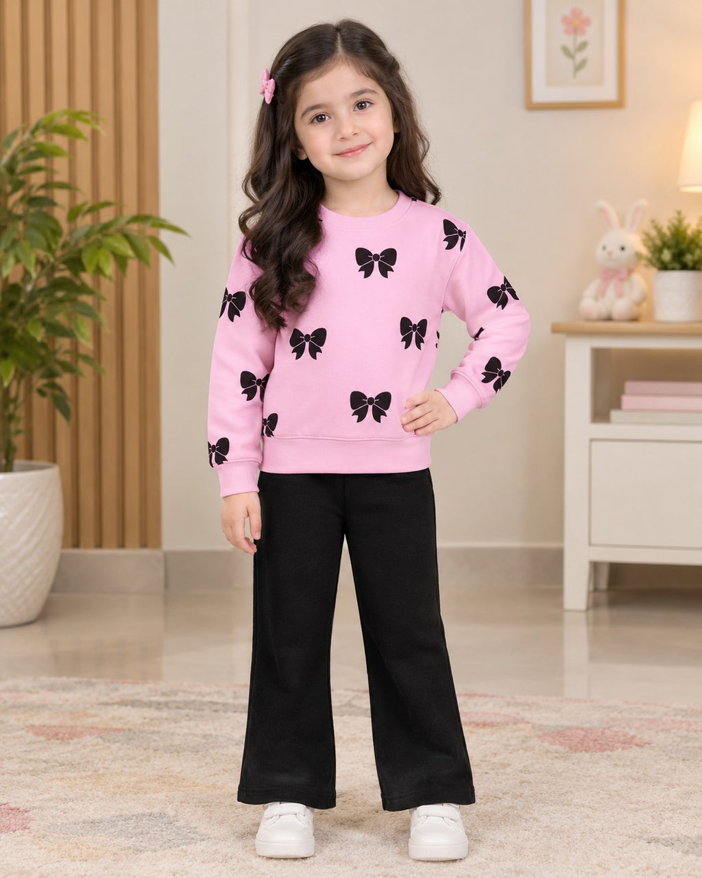 Pink Cute Urban Flutter Kidswear