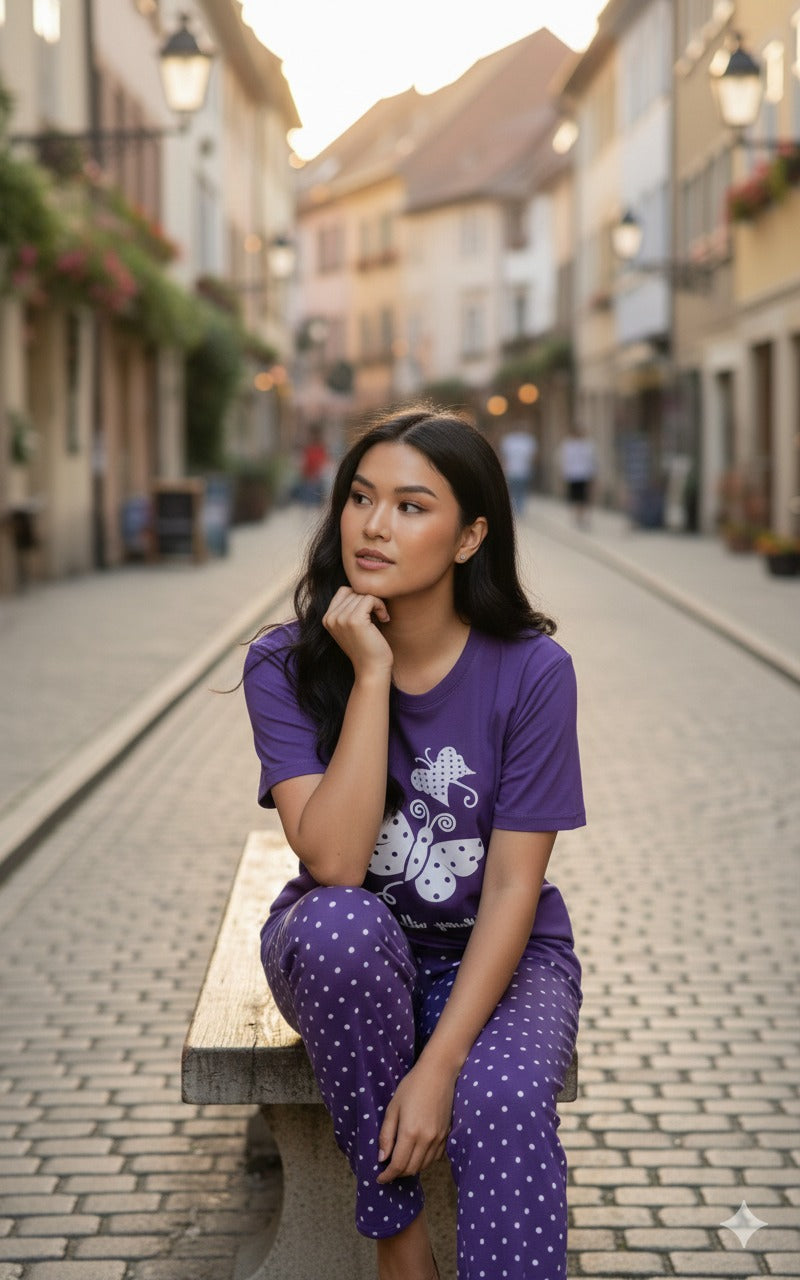 ButterFly Printed Nightsuit