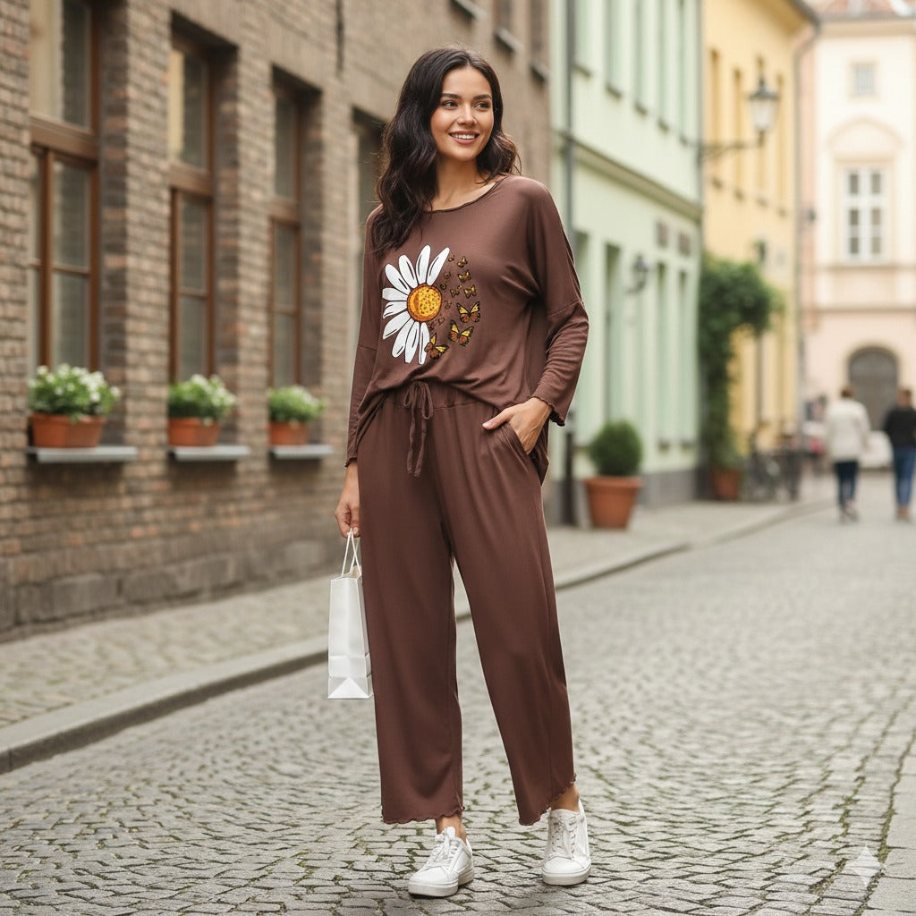 Palazzo Lounge Wear For Women PJ Set