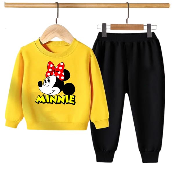 Kids Minnie Printed Sweatshirt Set