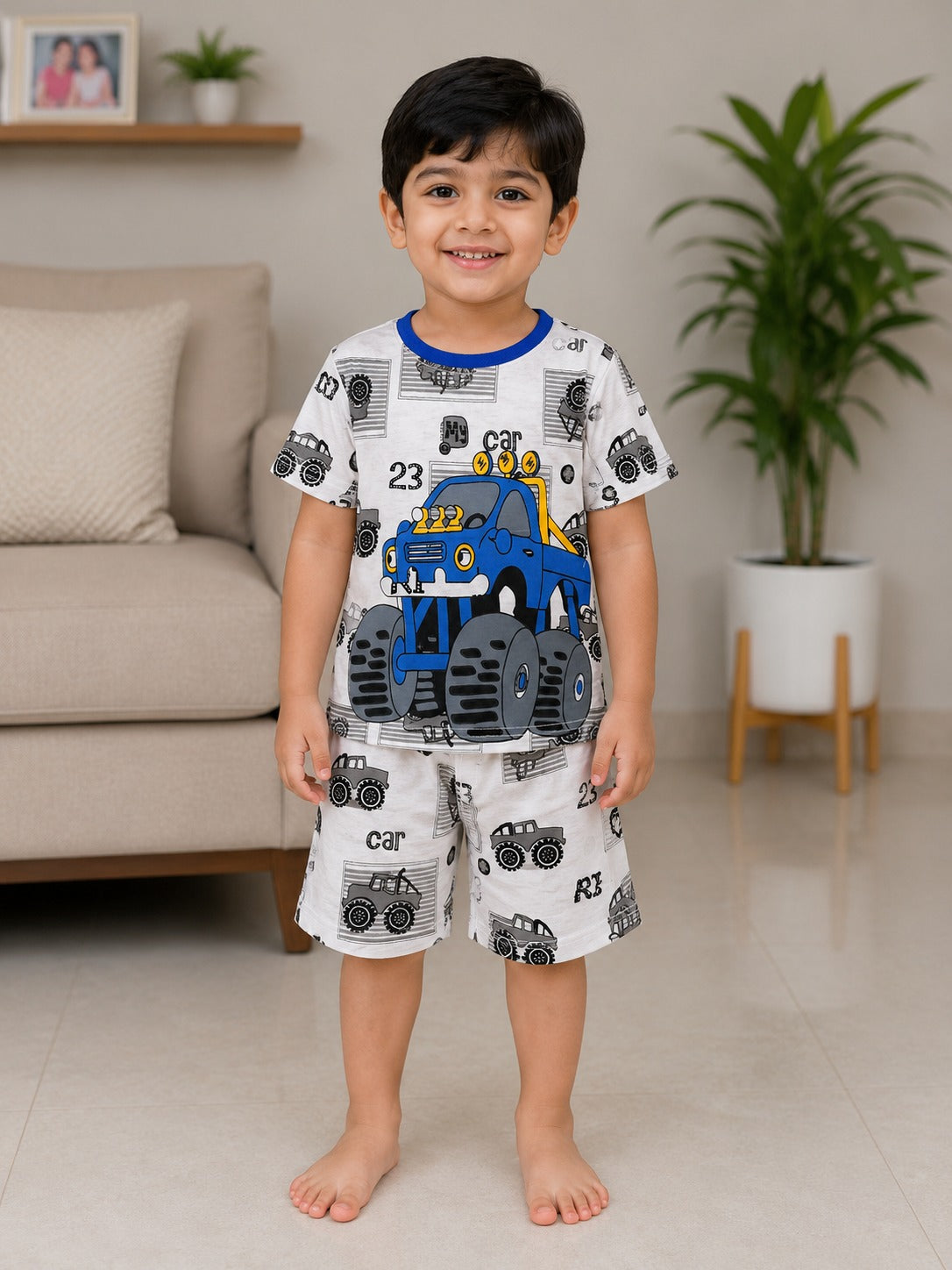 Monster Truck shortwear kids Sets