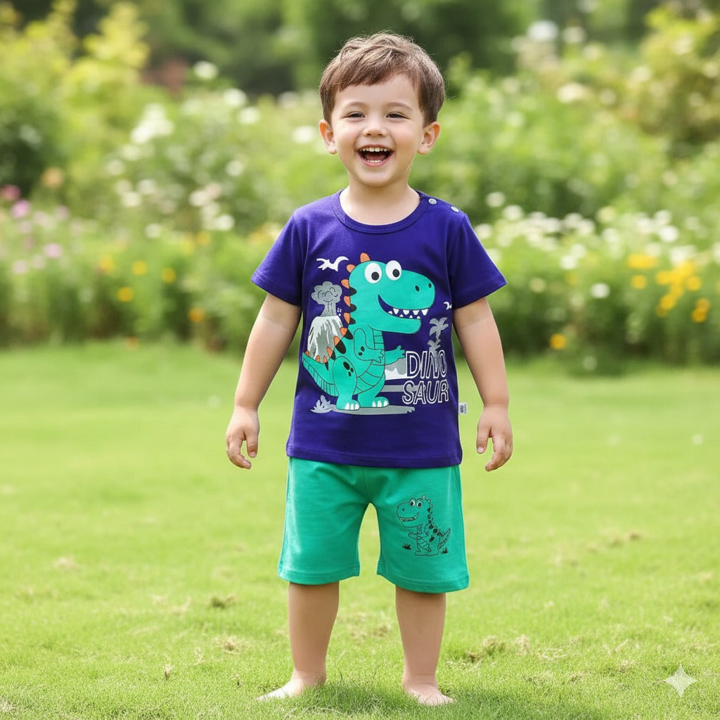 Truck Printed With Pocket Shirt + Shorts