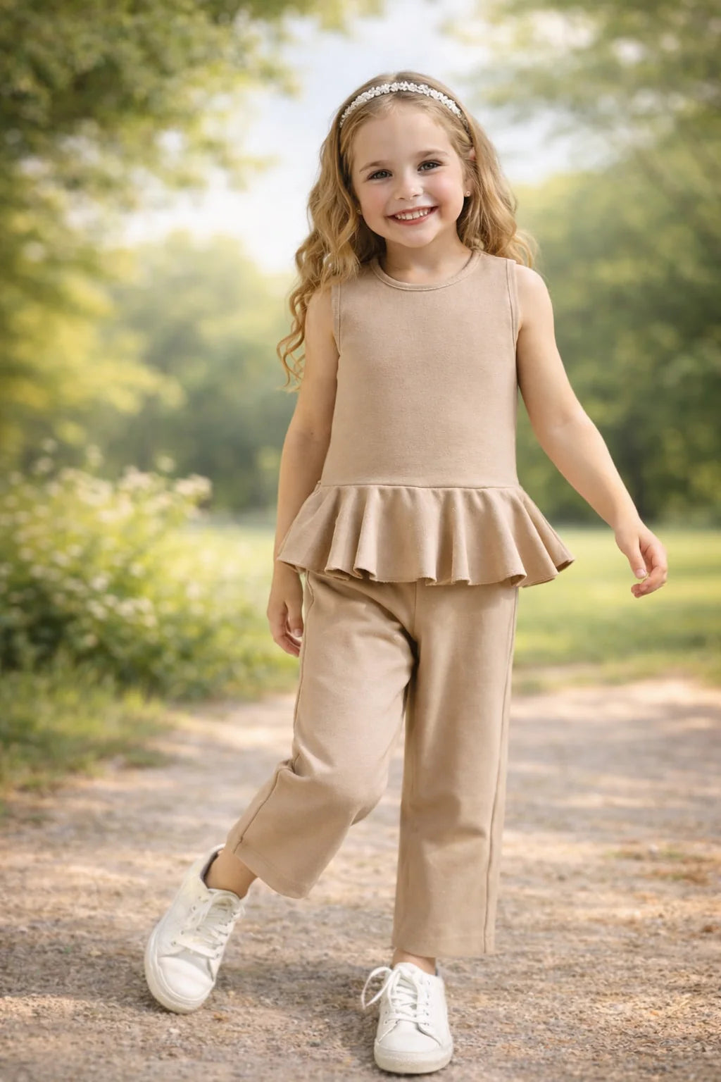 Peplum top and Trouser  sets